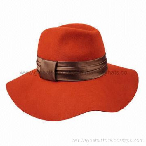 Felt Cowboy Hat for Babies with Pleated Satin Band and Loop Trim